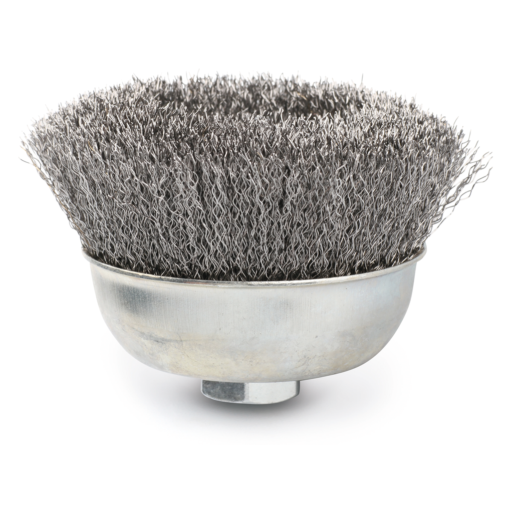 Crimped Wire Cup Brush  With Top Grade Wire for Long Service Life