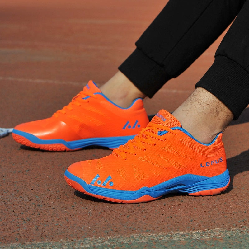 orange tennis shoes