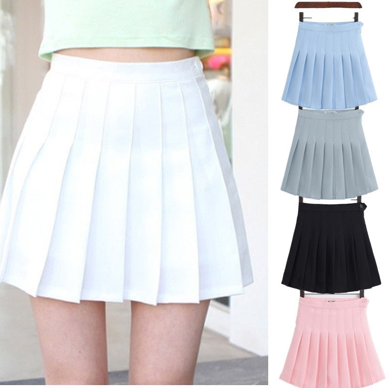 Girls A Lattice Short Dress High Waist Pleated Tennis Skirt Uniform wi –  tennisworld-com