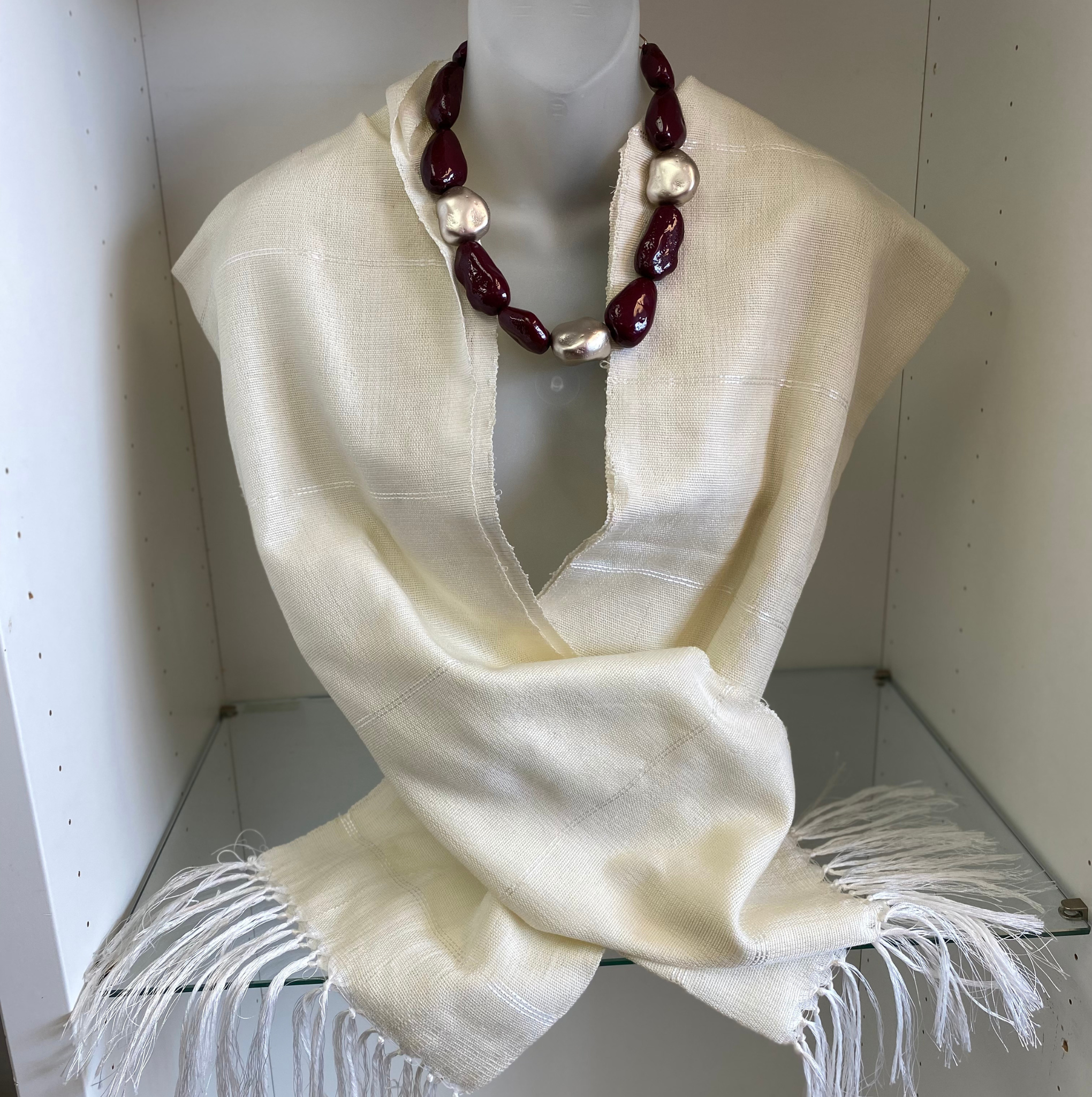 Raw Silk Scarf