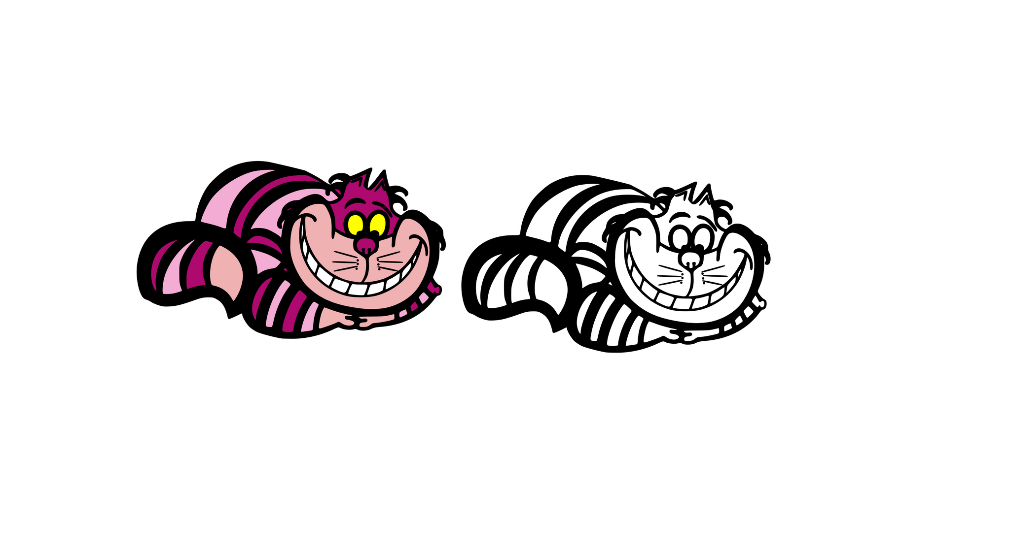 Download Wonderland Cheshire Cat Digital Dxf Png Svg Files Claire B S Caboodles PSD Mockup Templates