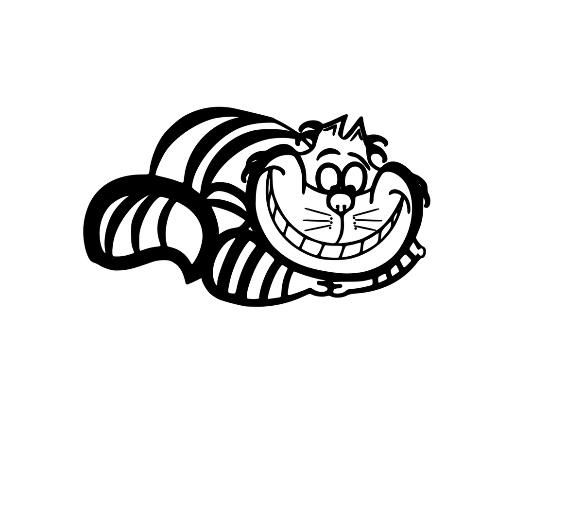 Wonderland | Cheshire Cat Digital DXF | PNG | SVG Files! – Claire B's ...