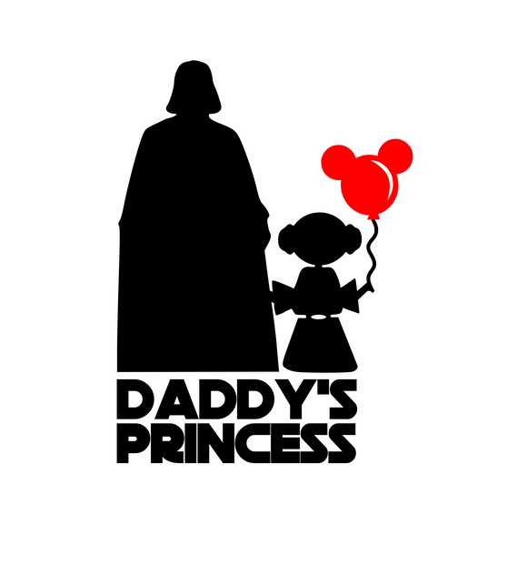 Download Darth Vader Daddy S Princess Digital Dxf Png Svg Files Claire B S Caboodles