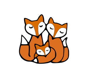 Download Cute Fox Family Digital Dxf Png Svg Files Claire B S Caboodles