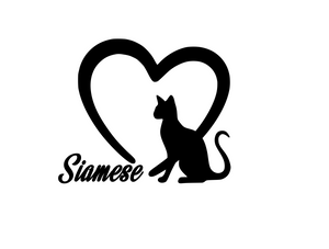 Cat Lover Loves Siameses Digital Dxf Png Svg Files Claire B S Caboodles