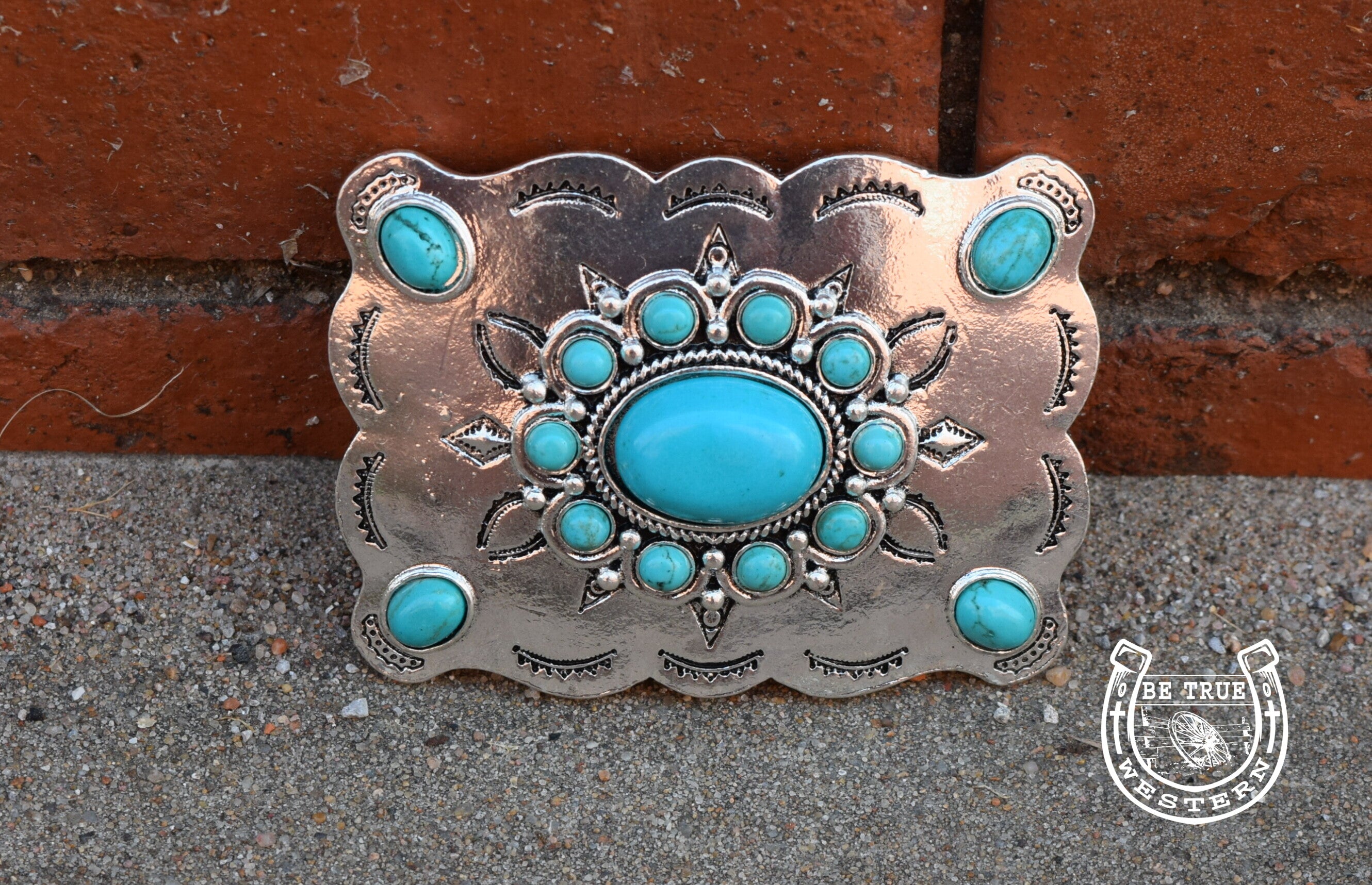 Turquoise Concho Belt buckle – Be True Western & Boutique