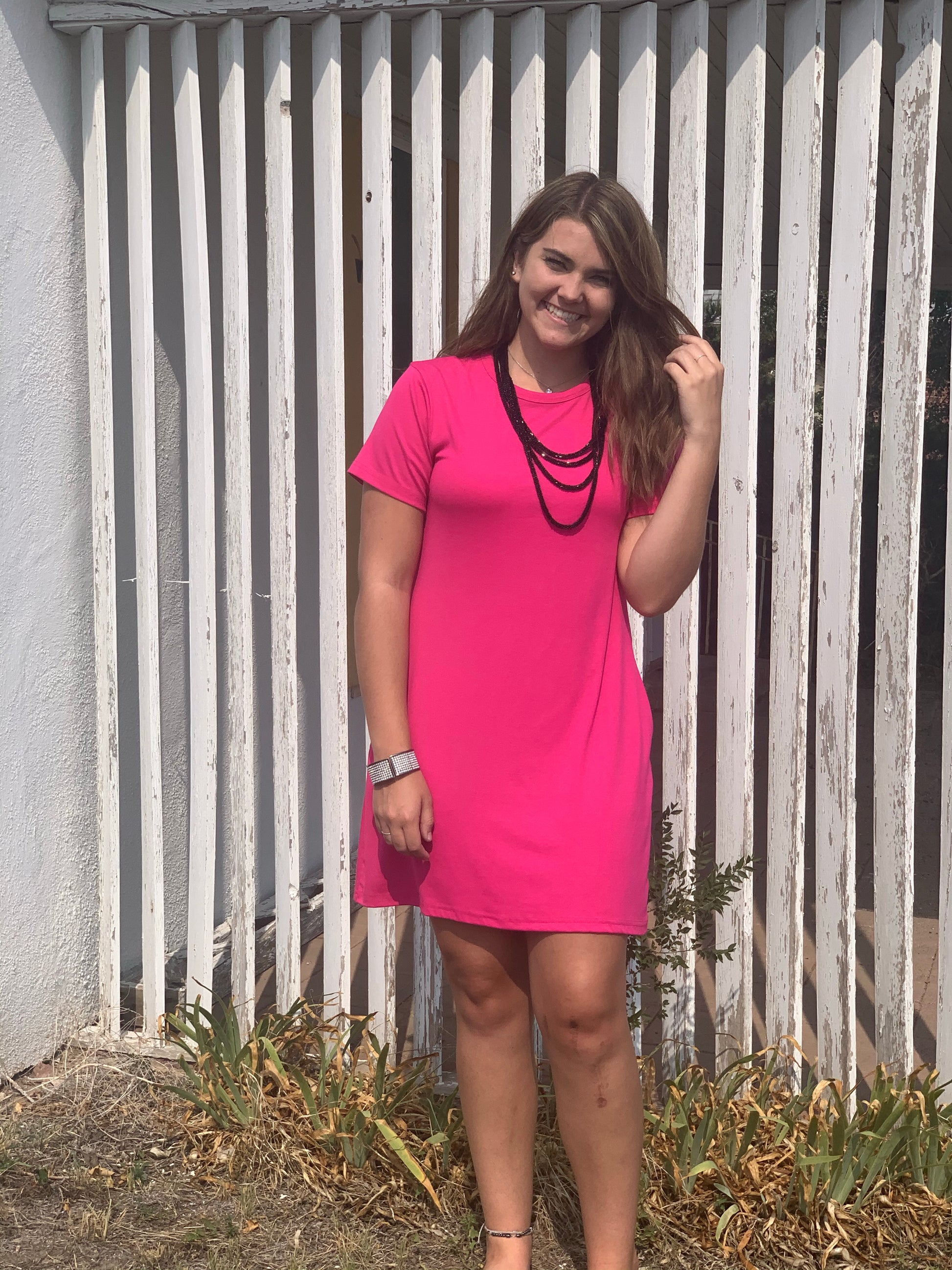 Crazy Train Pretty in Pink Pocket Dress – Be True Western & Boutique