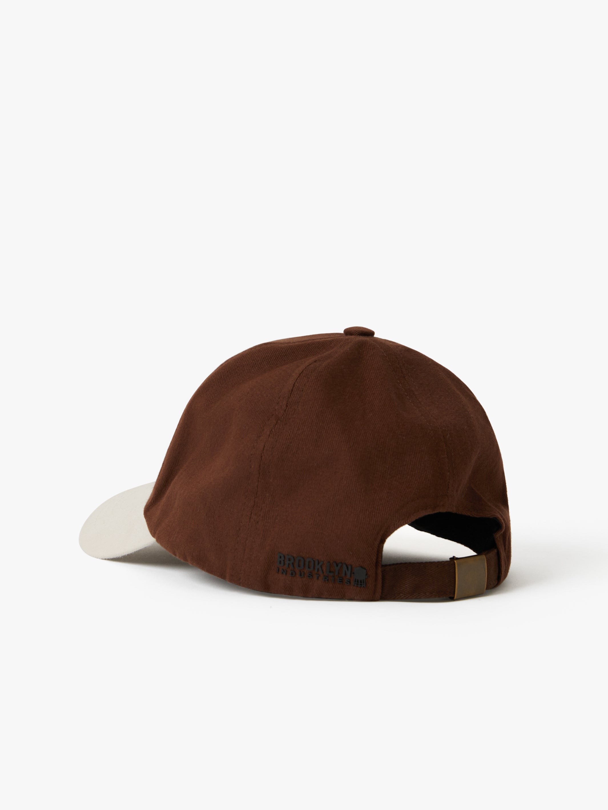 Contrast Logo Cap in Dark Brown