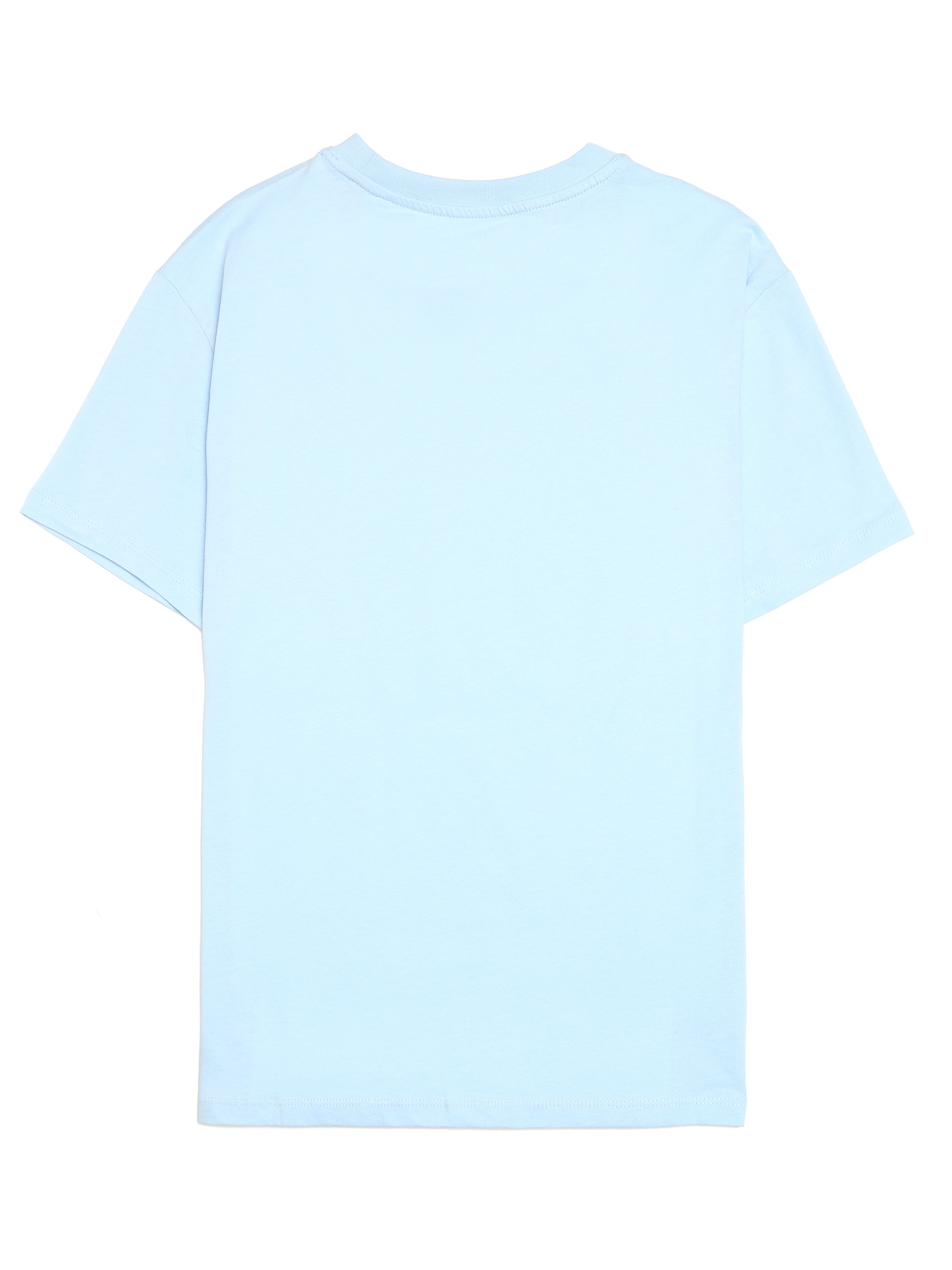 Women's Reversed Brooklyn Print T-shirt in Cerulean