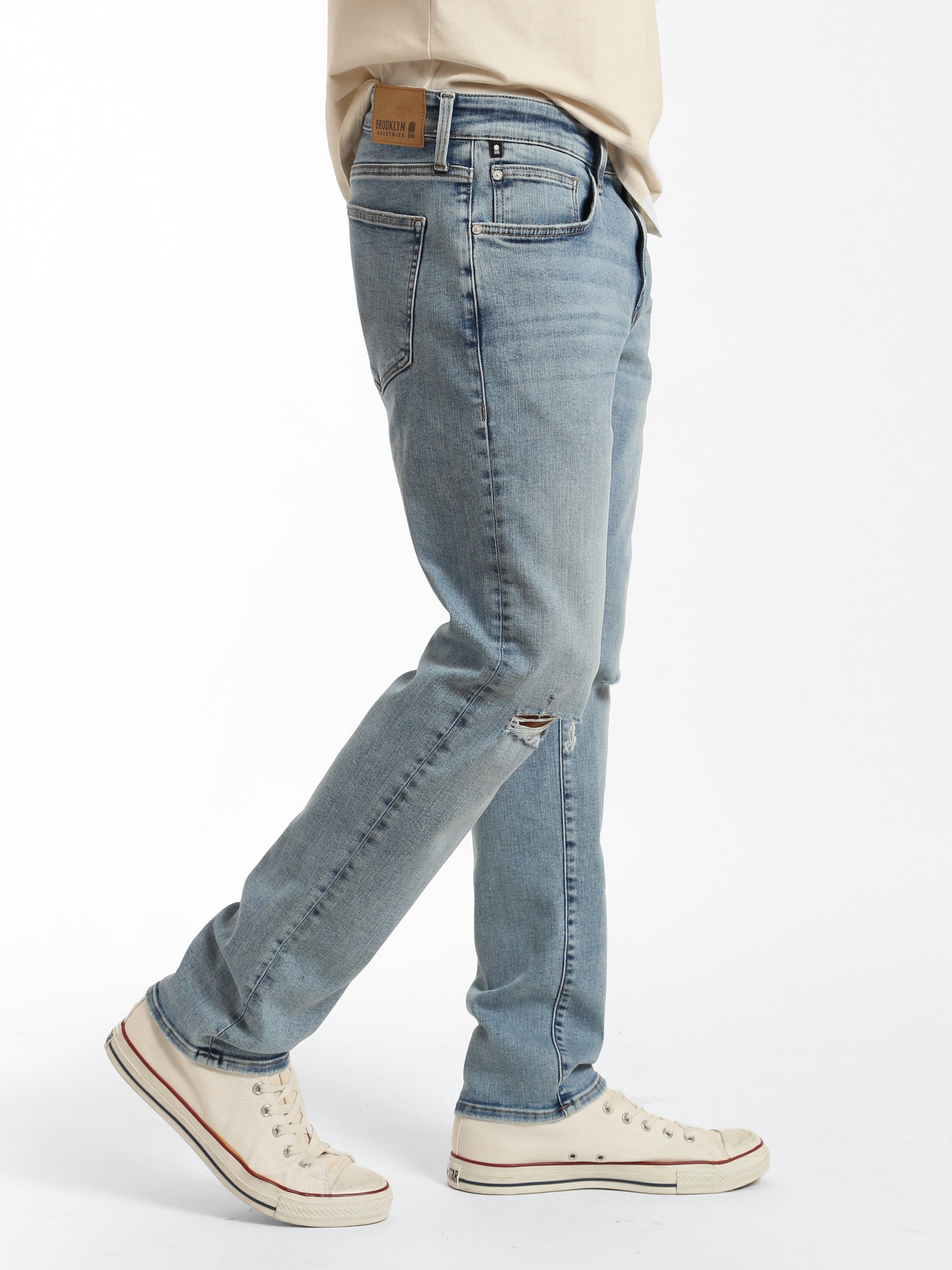 Pantalon Et Jean In Fine Homme  Pantalon Taille Réglable Sans Pince Gris  Anthracite - SunTrust Lease