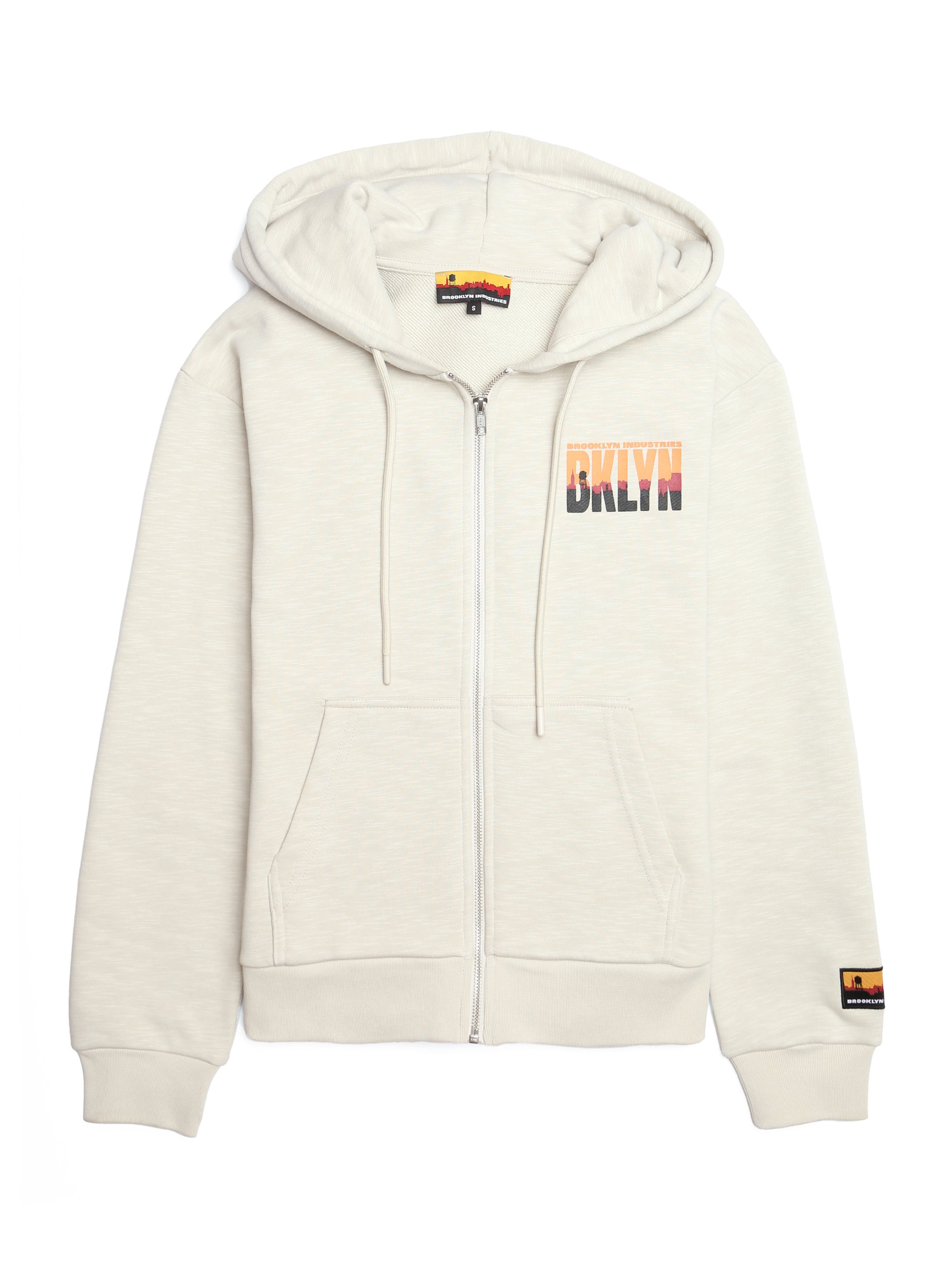 Women's BKLYN Printed Zip-Up Hoodie