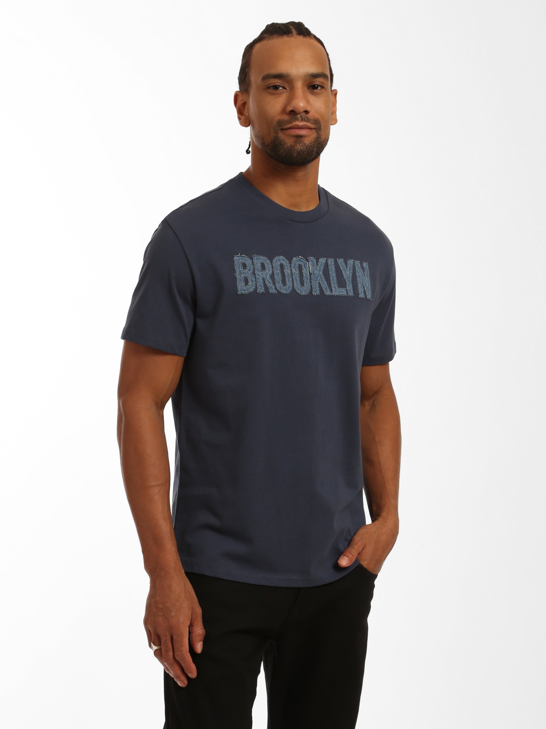 Men's Brooklyn Denim Patched Hoodie Sweatshirt – Brooklyn Industries