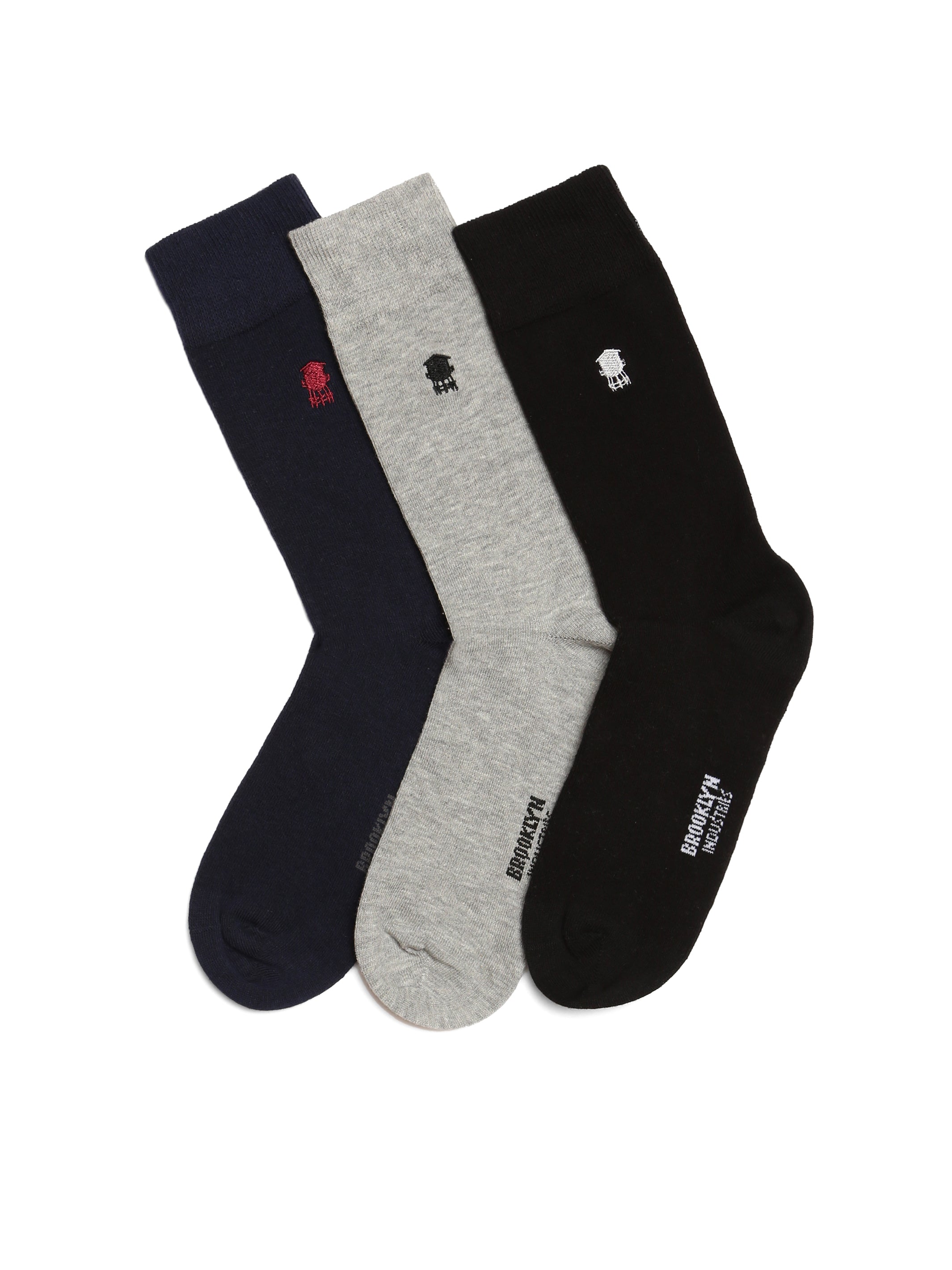 Men's 3 Pack Water Tower Logo Socks