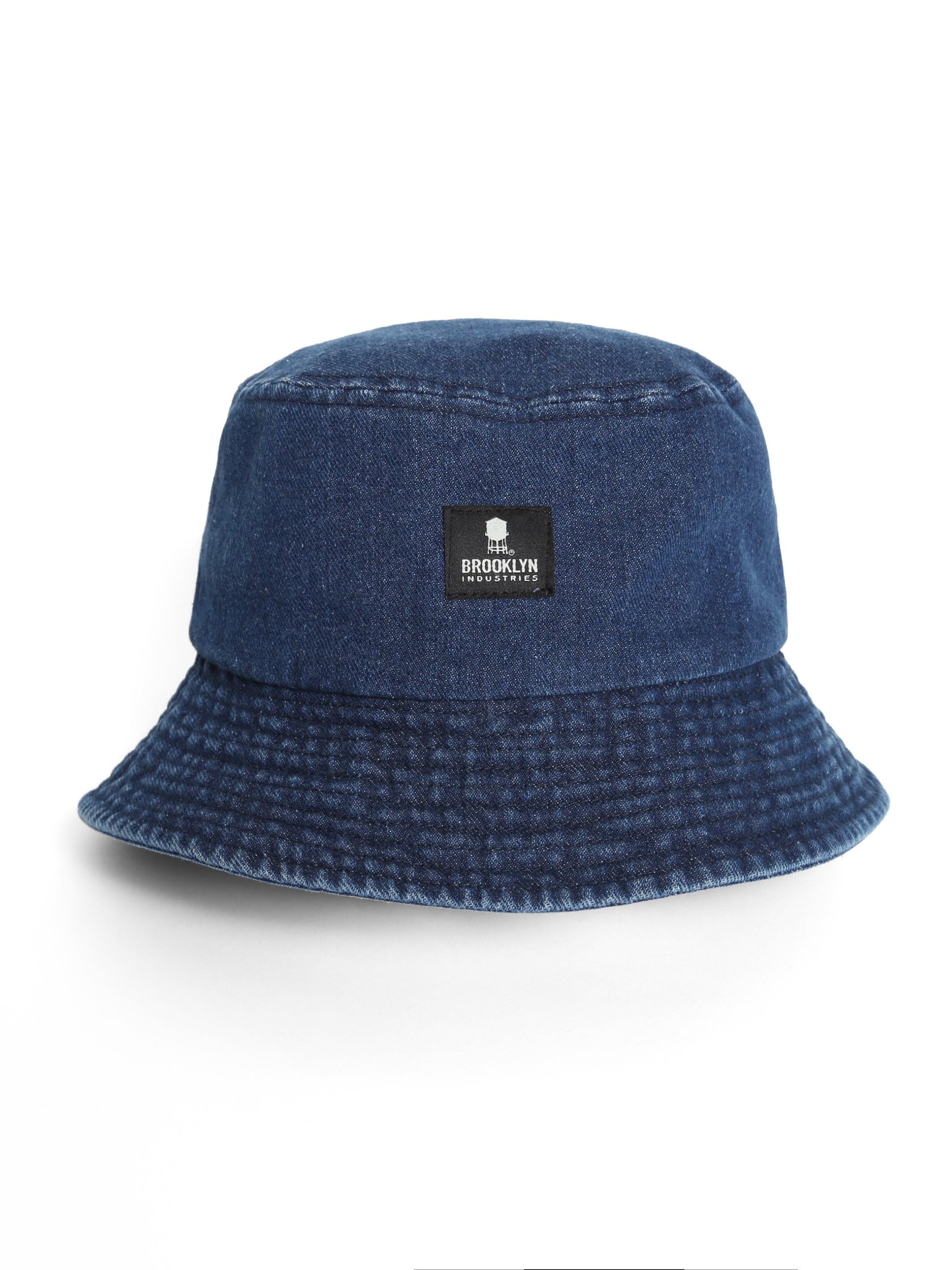 Denim Bucket Hat in Indigo