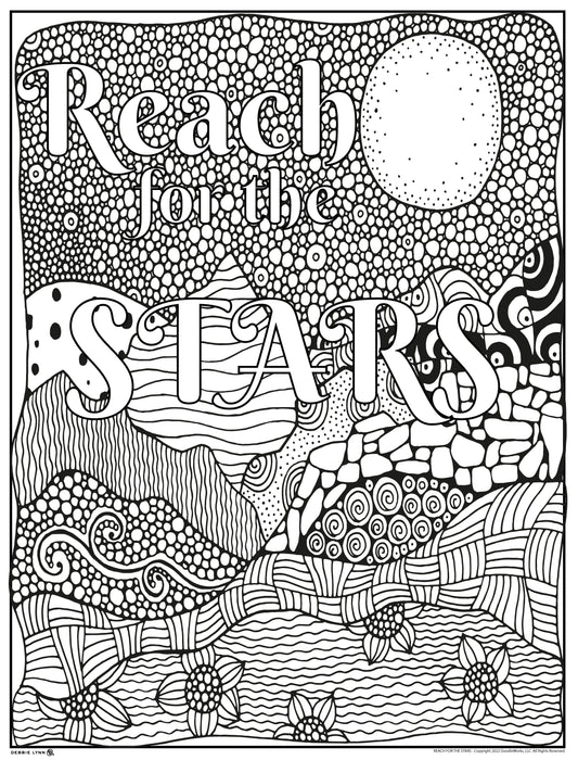 Kindness Coloring Poster, Huge Coloring Poster, Landscape Coloring Poster,  Kindness 