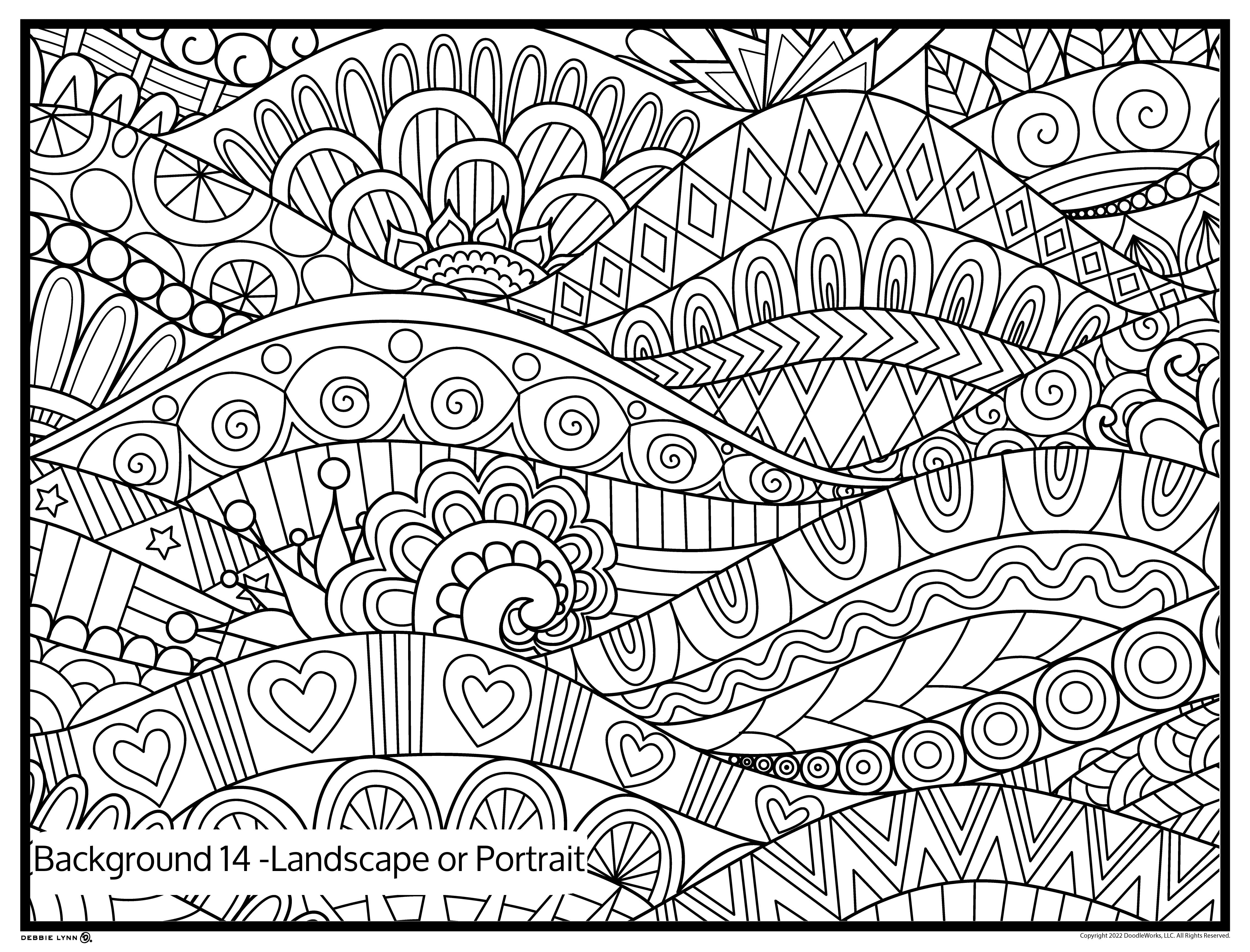 Custom Background Create Your Own Coloring Poster – Debbie Lynn