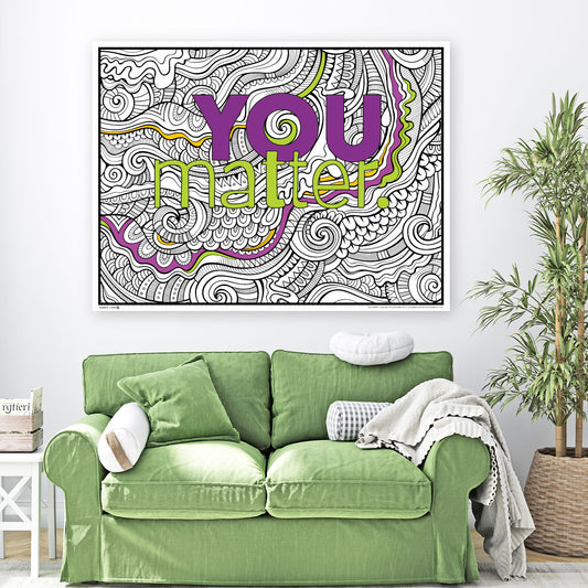 Debbie Lynn – The Original Jumbo Coloring Poster. Huge 48” x 63” Format. Made in The USA. Relax, Unwind, Color with Kids, Family, and Friends. (Know