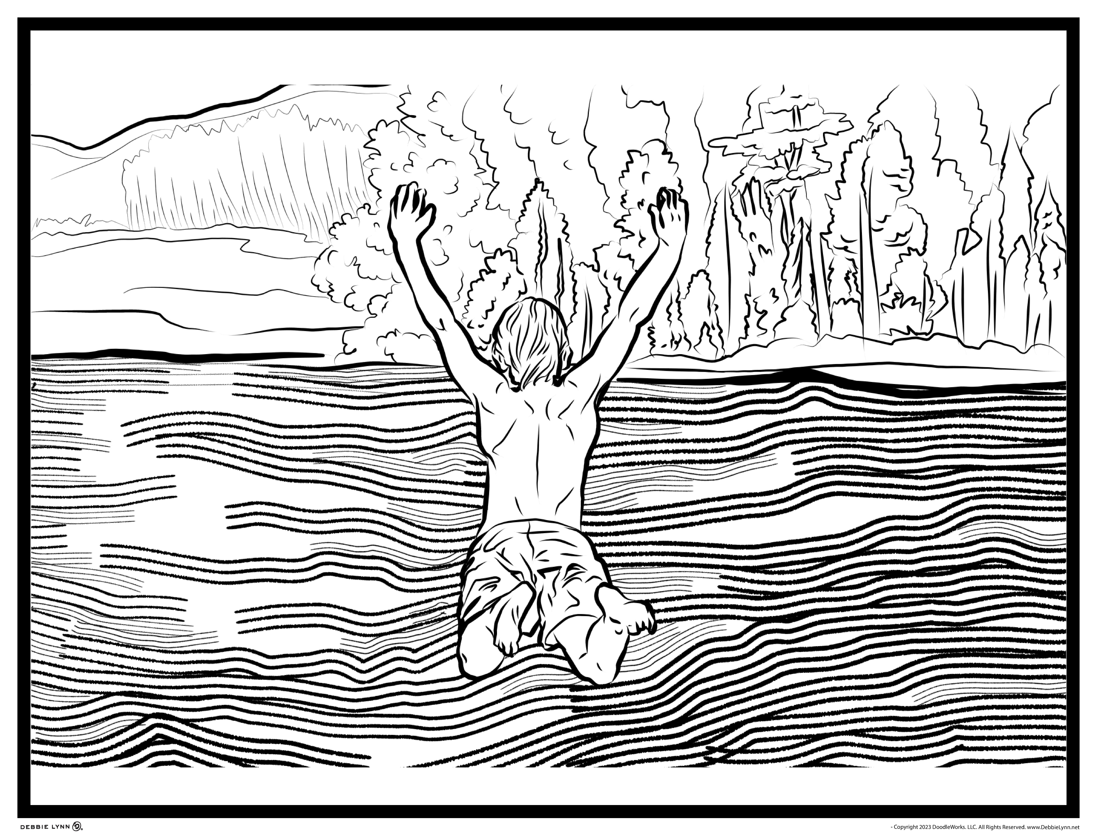avalanche ranch vbs coloring pages