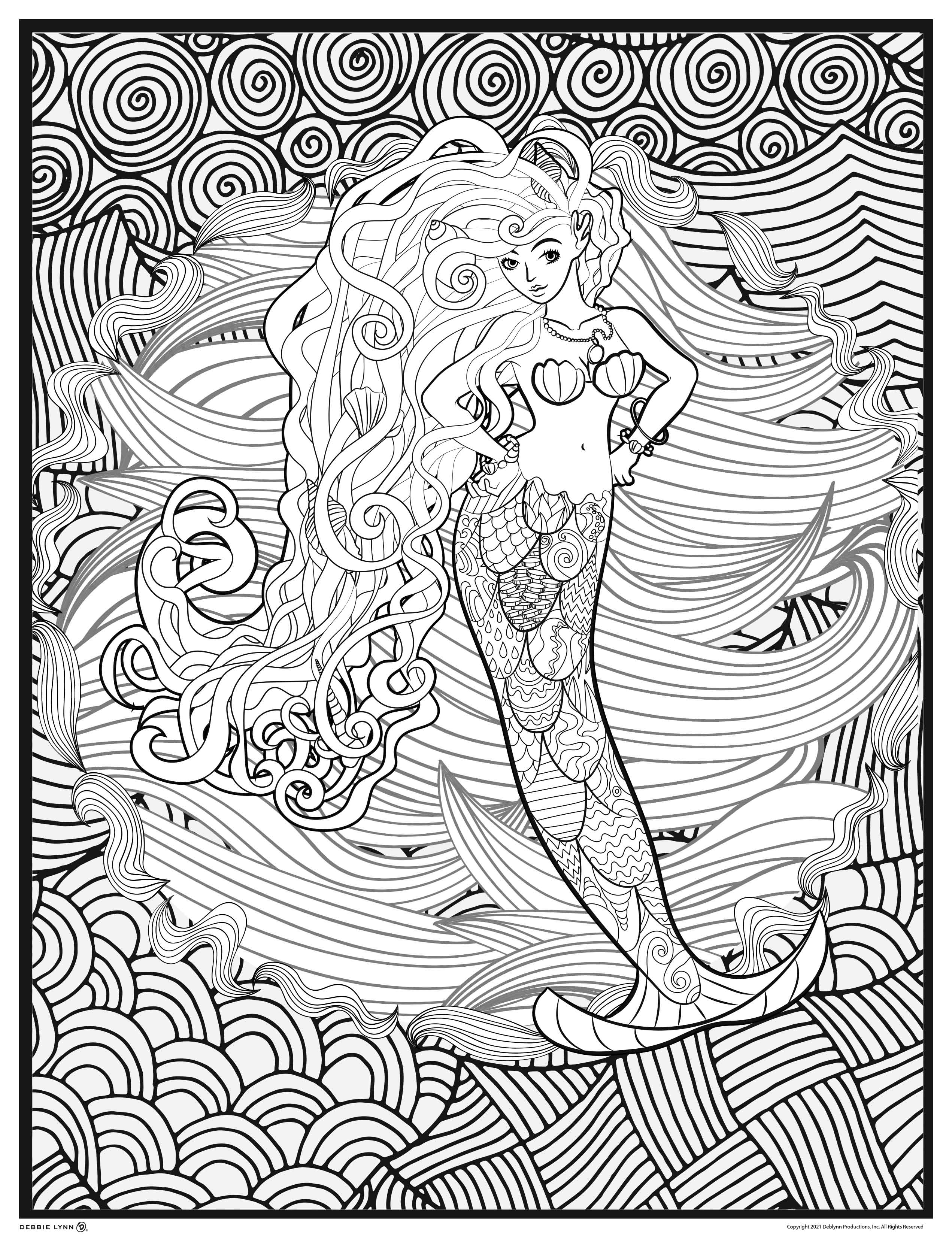 Mermaid Coloring Pages