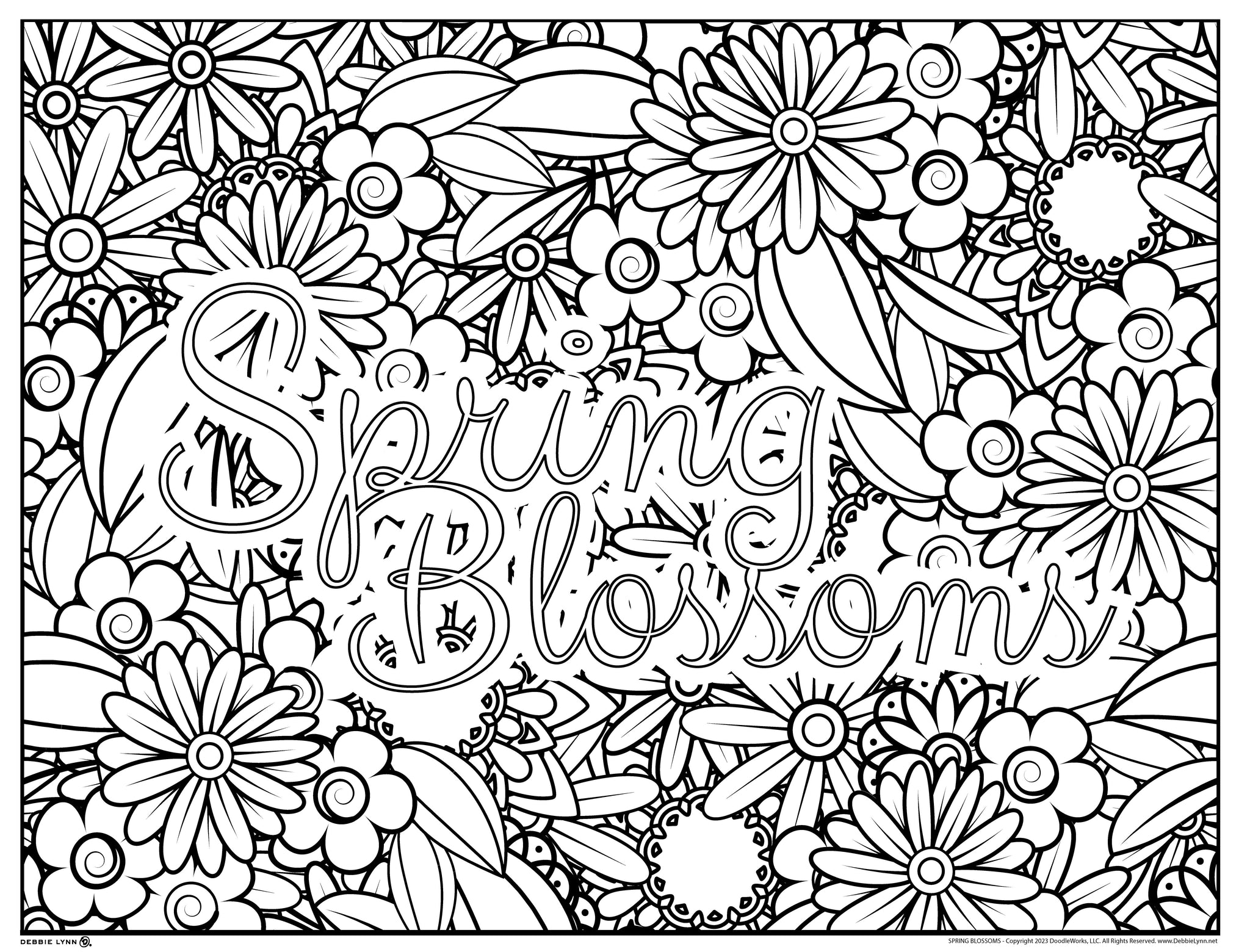 coloring pages of spring