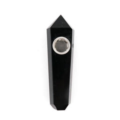 buy black obsidian crystal pipe at thera crystal