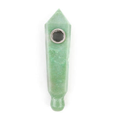 shop natural green aventurine crystal pipe at thera crystal