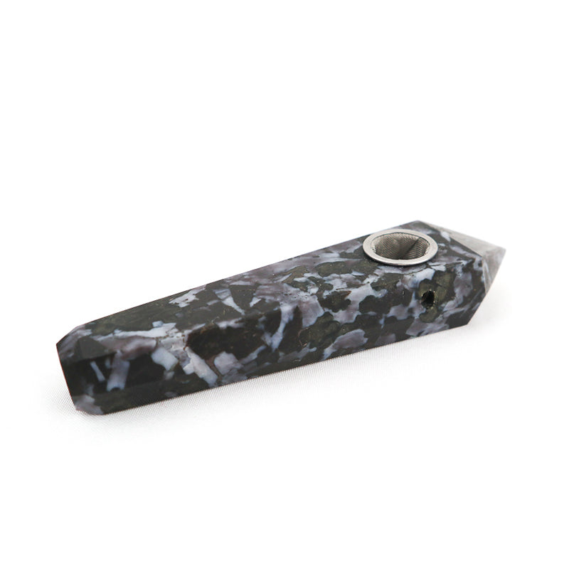 obsidian crystal pipe
