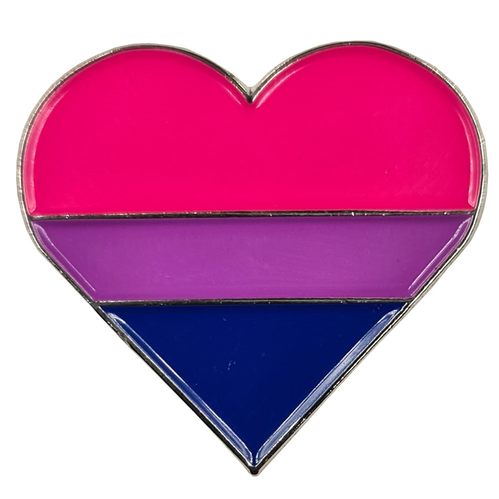 Bisexual Flag Silver Metal Heart Lapel Pin Badge Uk Free Nude Porn Photos