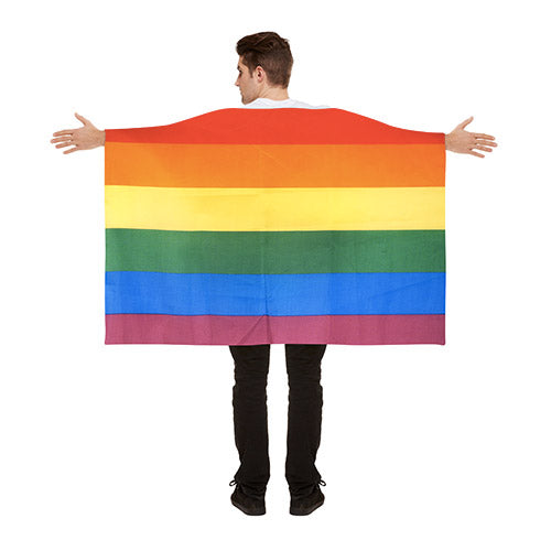 gay pride flag cape