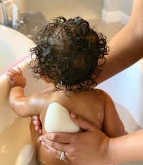 Bathing Baby to treat ezcema