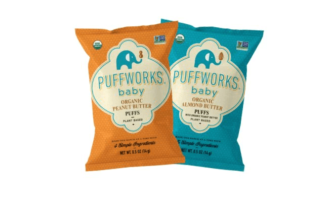 Puffworks packages of baby products
