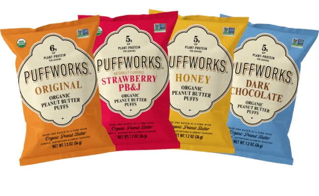 Puffworks product family of snacks