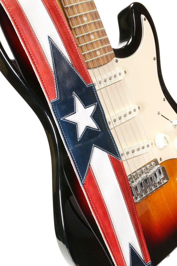 patriotic guitar strap