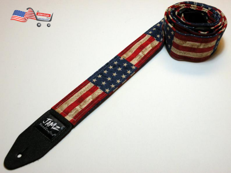 patriotic guitar strap