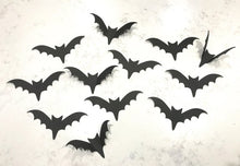 Black Bats, Halloween Bats, Wall Bats, Card stock Bats, Cut-outs, Halloween Wall Decorations, Paper Bats, Party Decor, Halloween Decor,