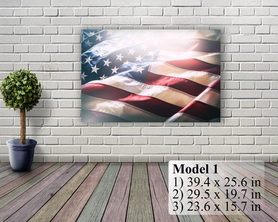 American Flag Art Canvas Print Stars And Stripes Usa Flag Canvas Pa Onlineamericanstore