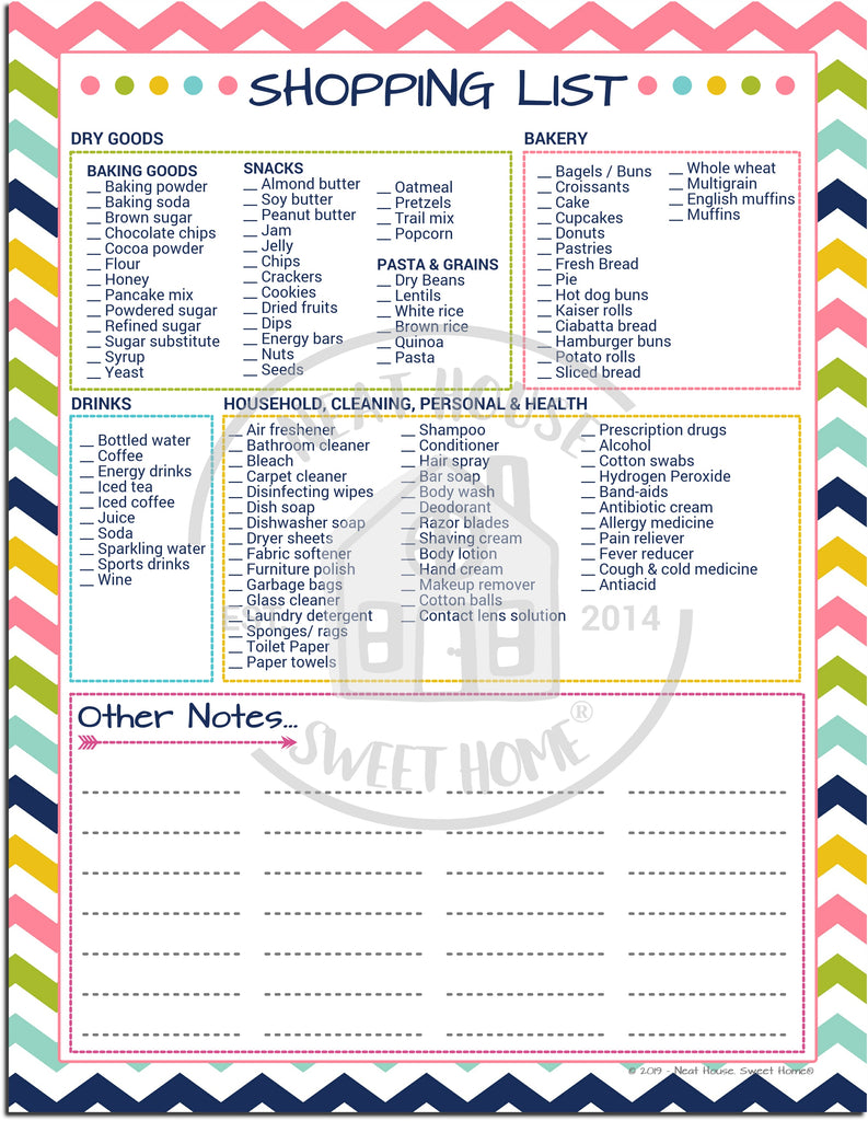 printable-grocery-shopping-checklist-shopping-list-template-the