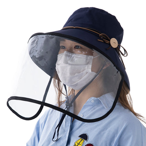 Womens Protect Full Face Covering Visor Shield Bucket Hat Face Shield Hatters Hub