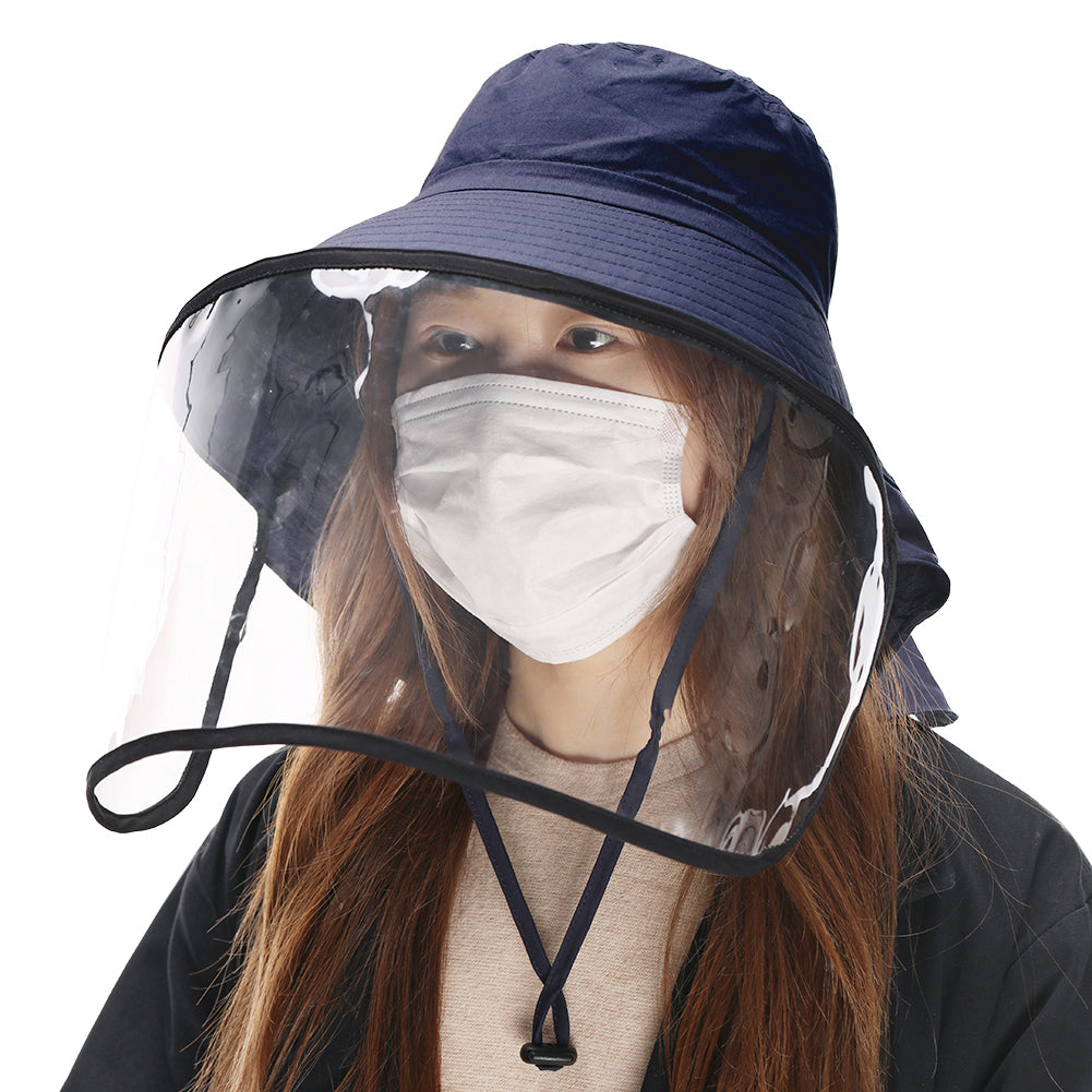 Womens Protect Full Face Covering Visor Shield Bucket Hat Face Shield Hatters Hub