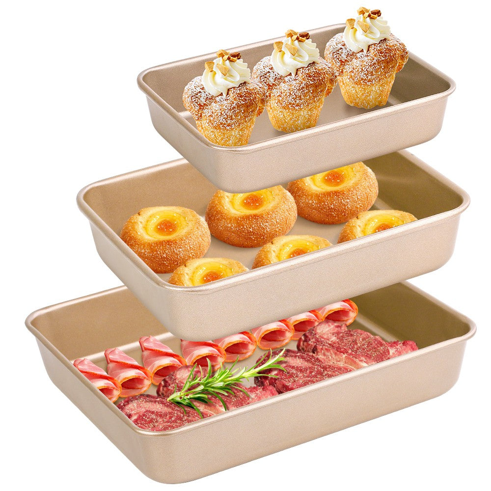 KeepingcooX Mini Baguette Baking Tray, 11x9.5 in, Non-stick Perforated –  SHANULKA Home Decor