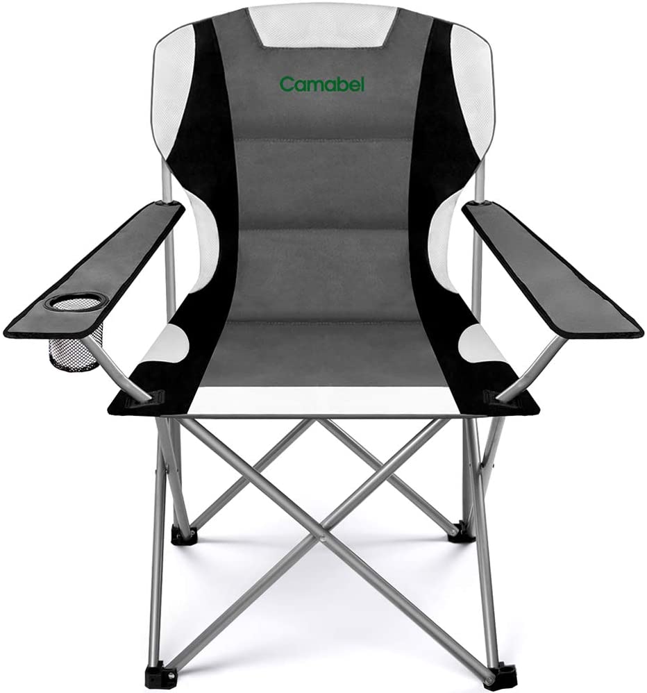 Camabel Folding Camping Chairs Hold Up 400lbs Large Outdoor Sports