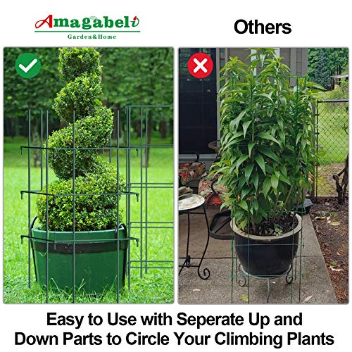 Amagabeli Tomato Garden Cages 18x47 Plant Cages Vegetable Trellis