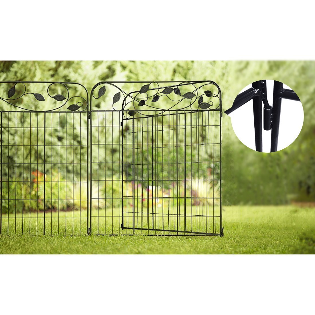 Buy Amagabeli Decorative Fence Gate - Best Garden Fence ...