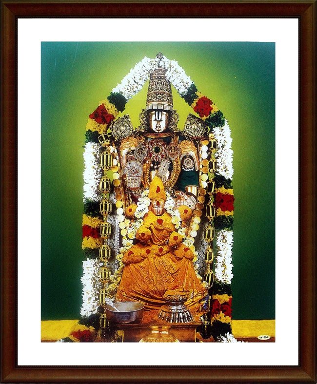 Tirupati Lord Balaji With Thayar Frame Haristore Com