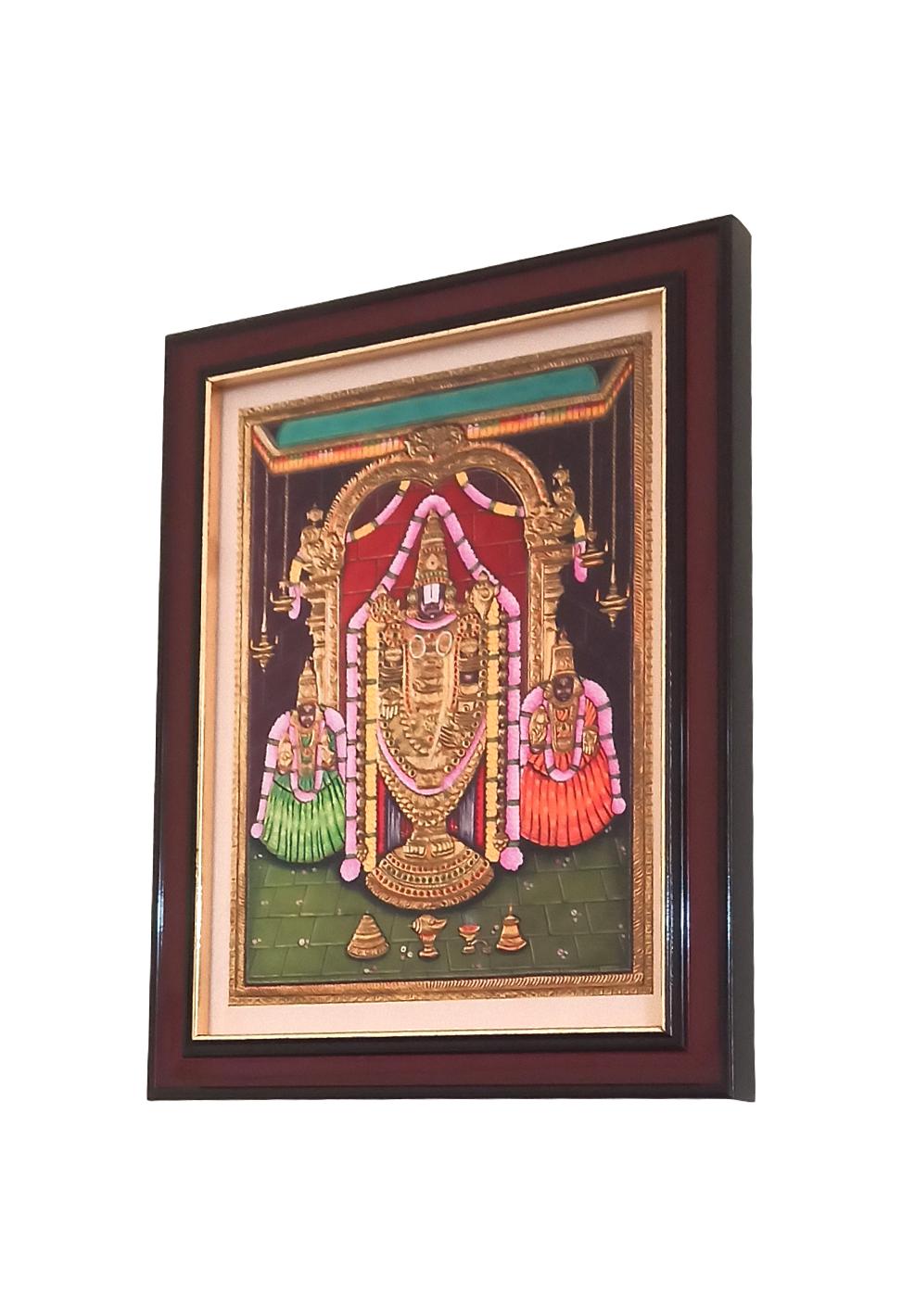 Venkateswara Perumal Photo Frame - Tanjore Art Style Collection ...