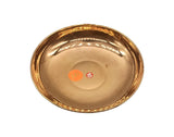 Copper Pooja Plate / Round Shaped Deep Plate