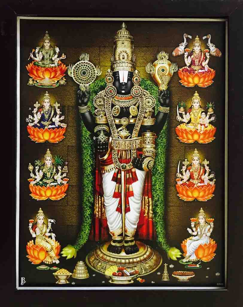 Lord Balaji With Ashta Lakshmi – haristore.com