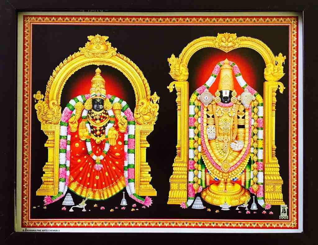 Thirupathi Balaji with Padmavathi thayar – haristore.com