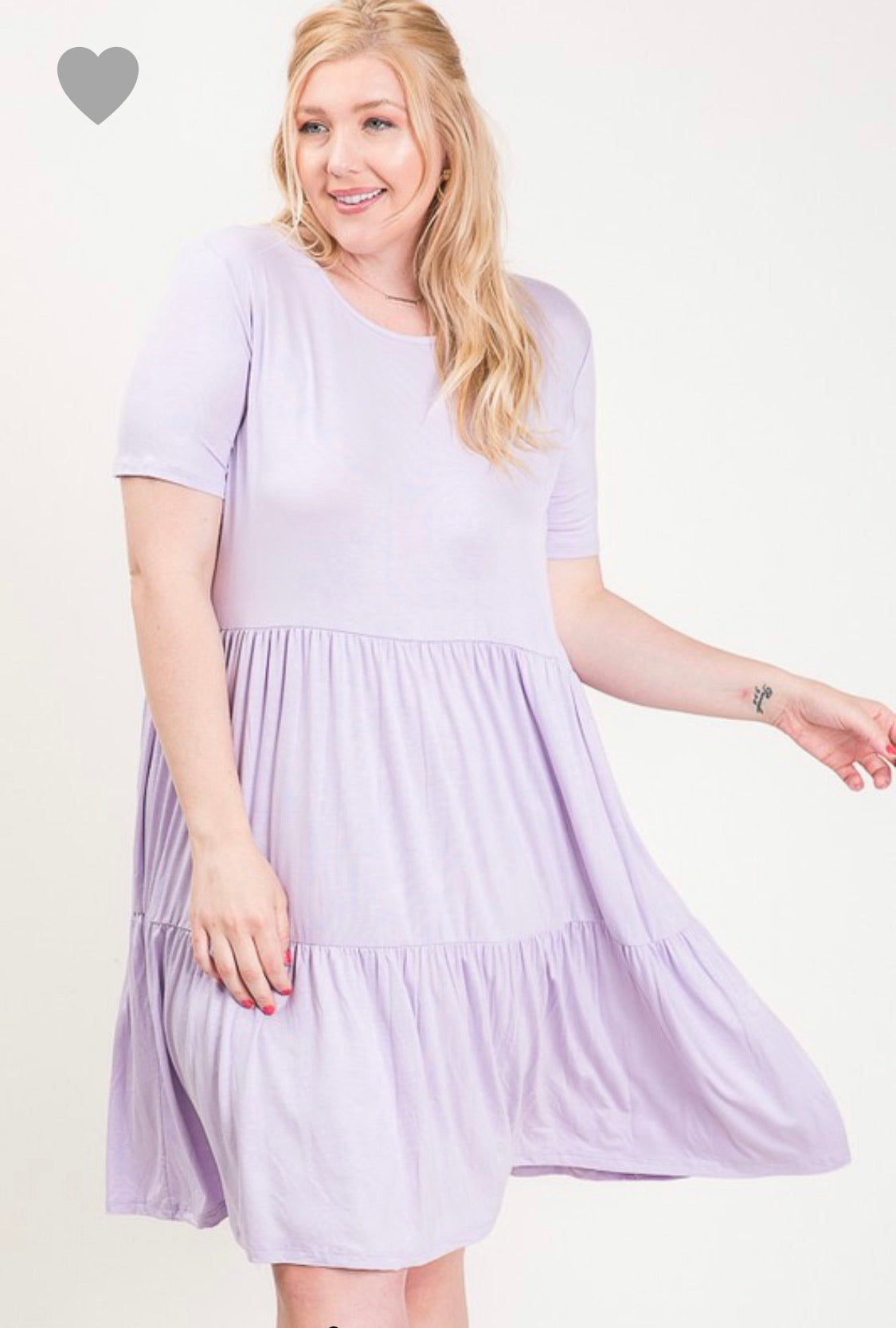 lilac swing dress