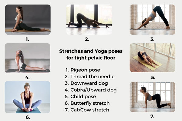 Low impact stretches for tight pelvic floor